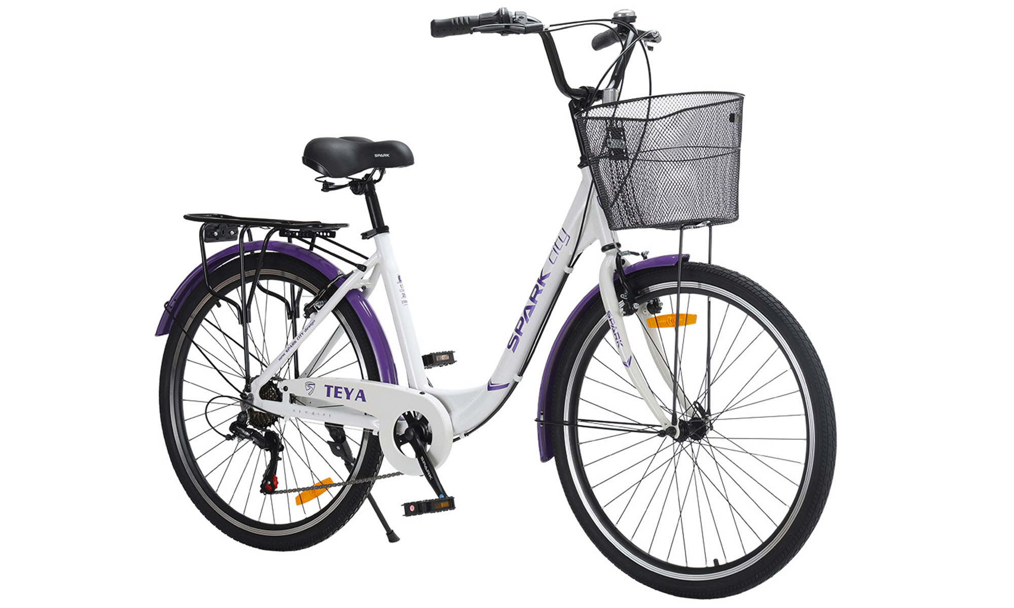 Велосипед SPARK CITY TEYA 26", розмір M, рама 17", рік 2026, білий 4 Велосипед SPARK CITY TEYA 26", розмір M, рама 17", рік 2026, білий 4