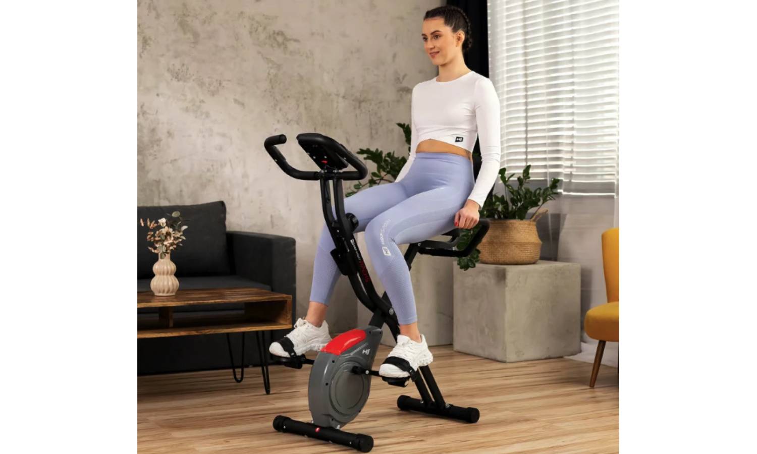 Велотренажер Hop-Sport HS-3030X Apeks X-Bike сірий 12