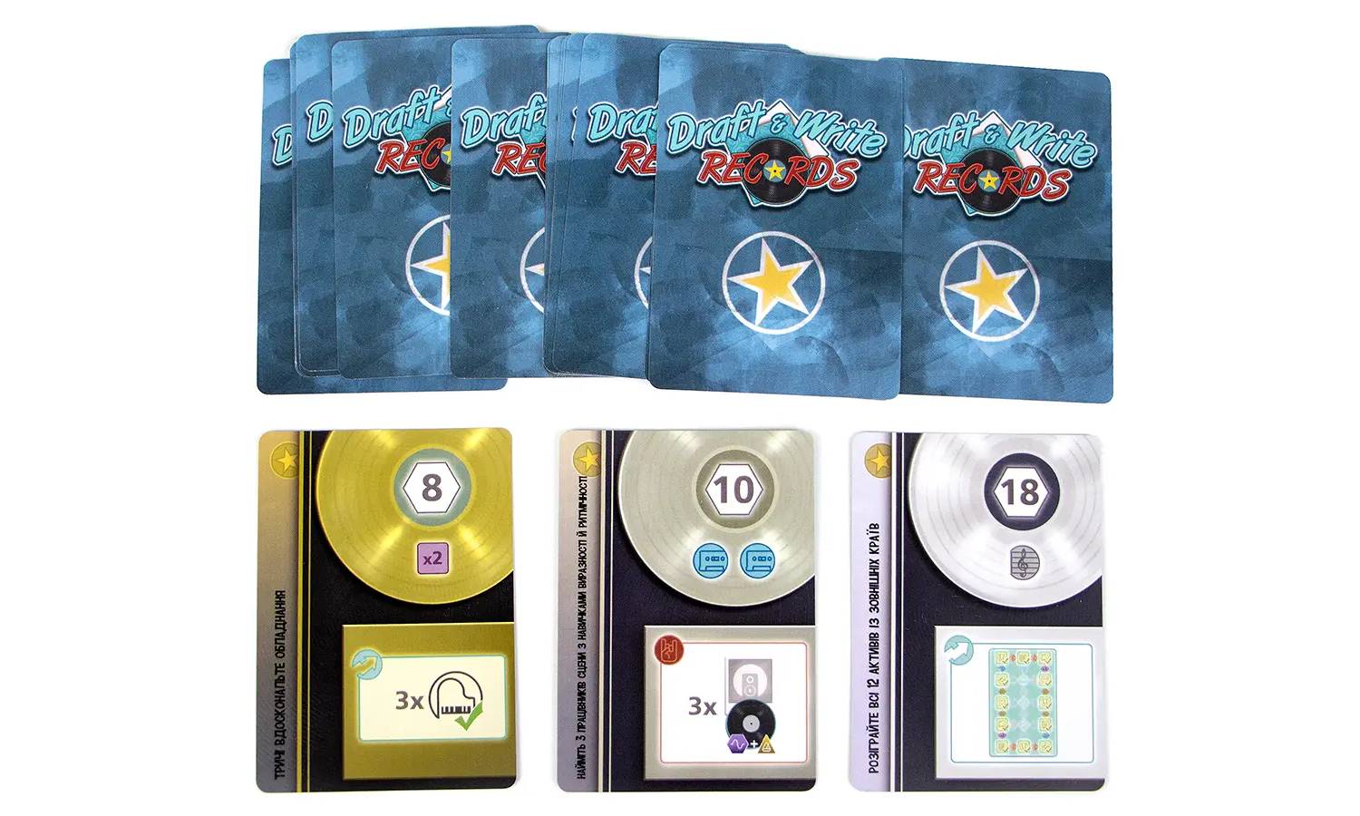 Настольная игра Draft & Write Records + 2 мини-дополнения 15