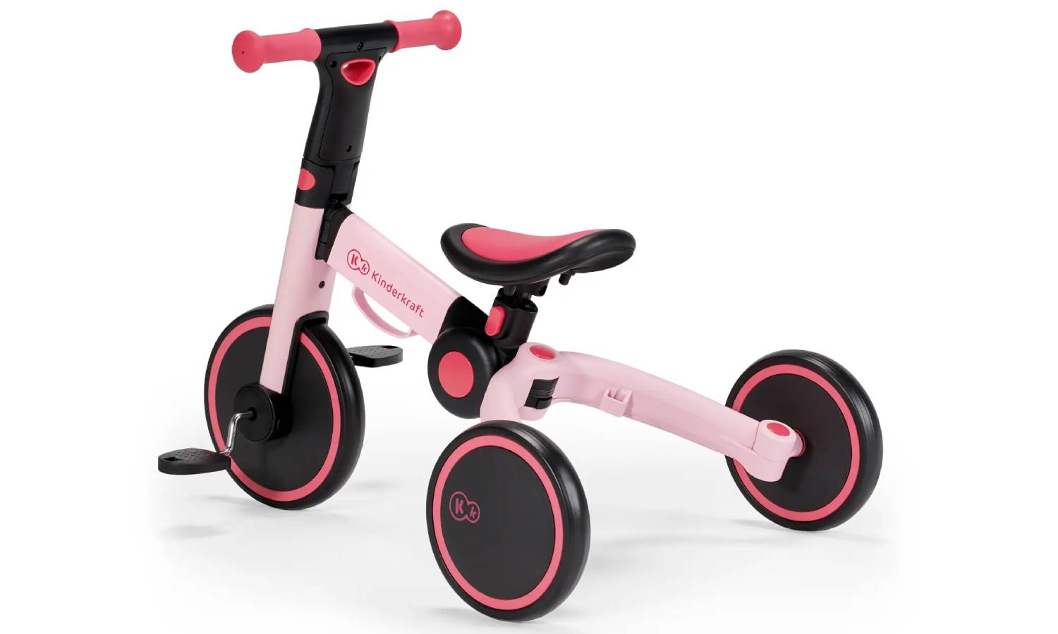 Триколісний велосипед 3 в 1 Kinderkraft 4TRIKE Candy Pink 2