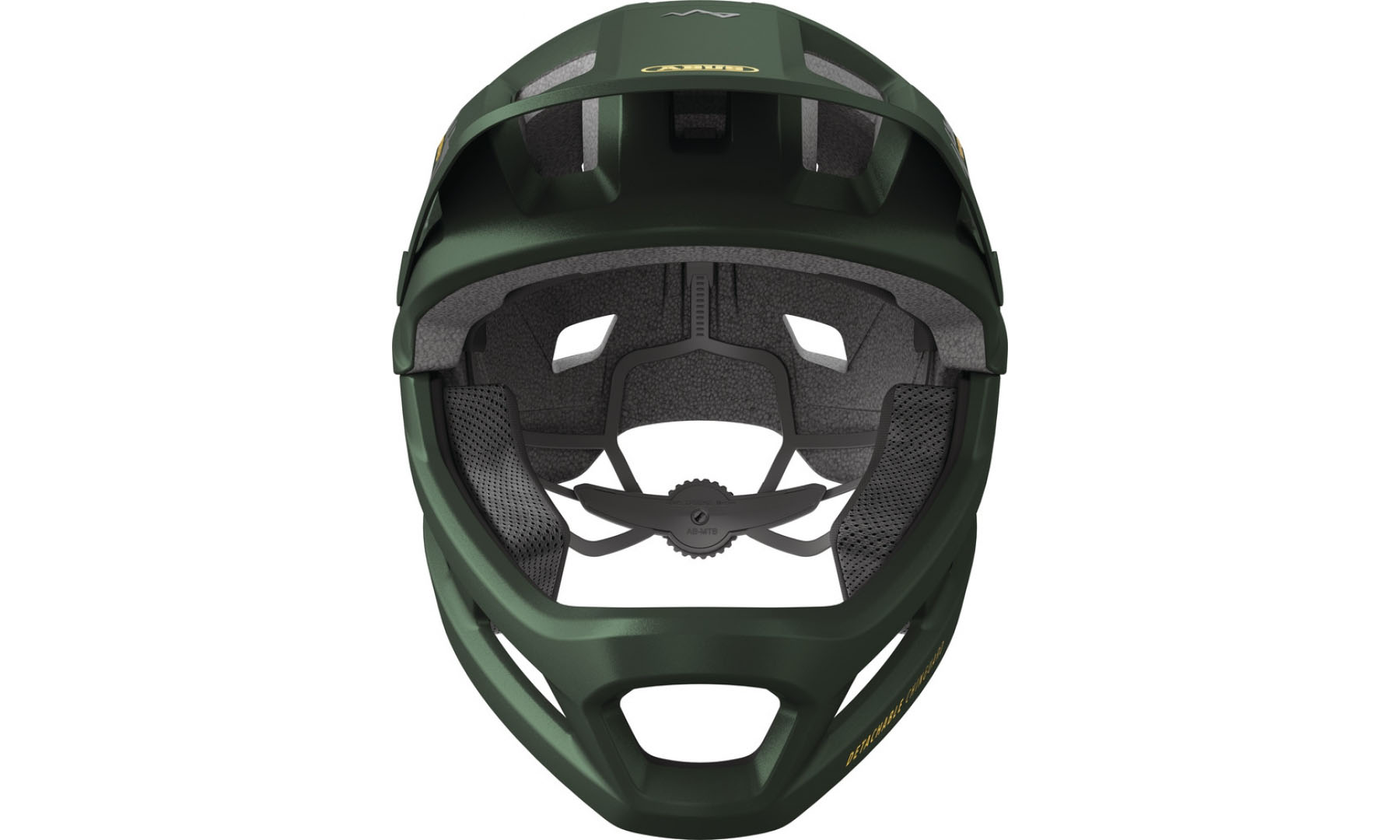 Фотографія Велошлем детячий ABUS YOUDROP FF moss green, розмір S (48-55 см), темно-зелений 4