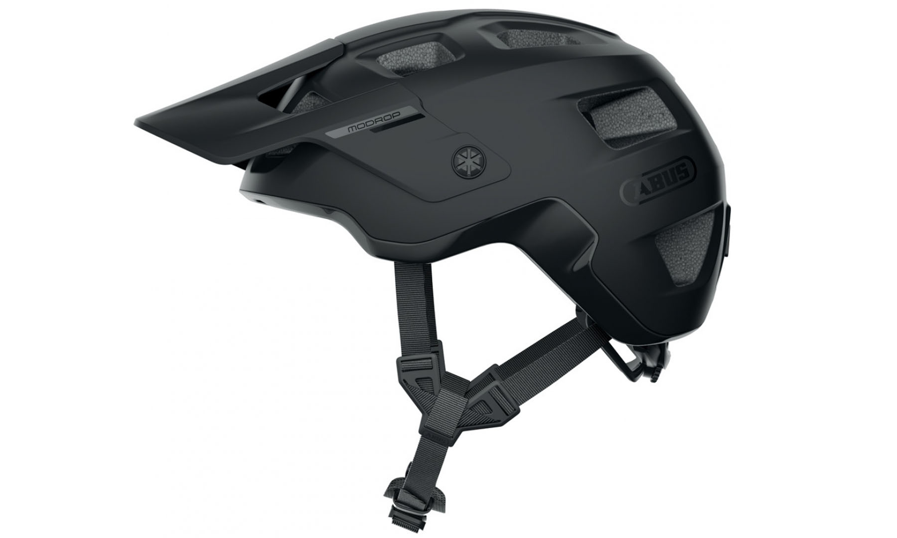 Велошлем спортивный ABUS MODROP Velvet Black, размер S (51-55 см), черный 