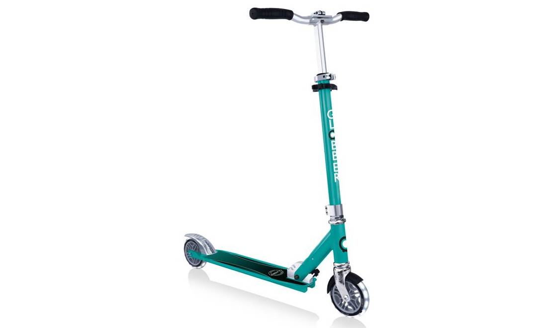 Самокат GLOBBER FLOW ELEMENT LIGHTS, нефритовий, колеса з підсвічуванням, 5+ 4 Самокат GLOBBER FLOW ELEMENT LIGHTS, нефритовий, колеса з підсвічуванням, 5+ 4