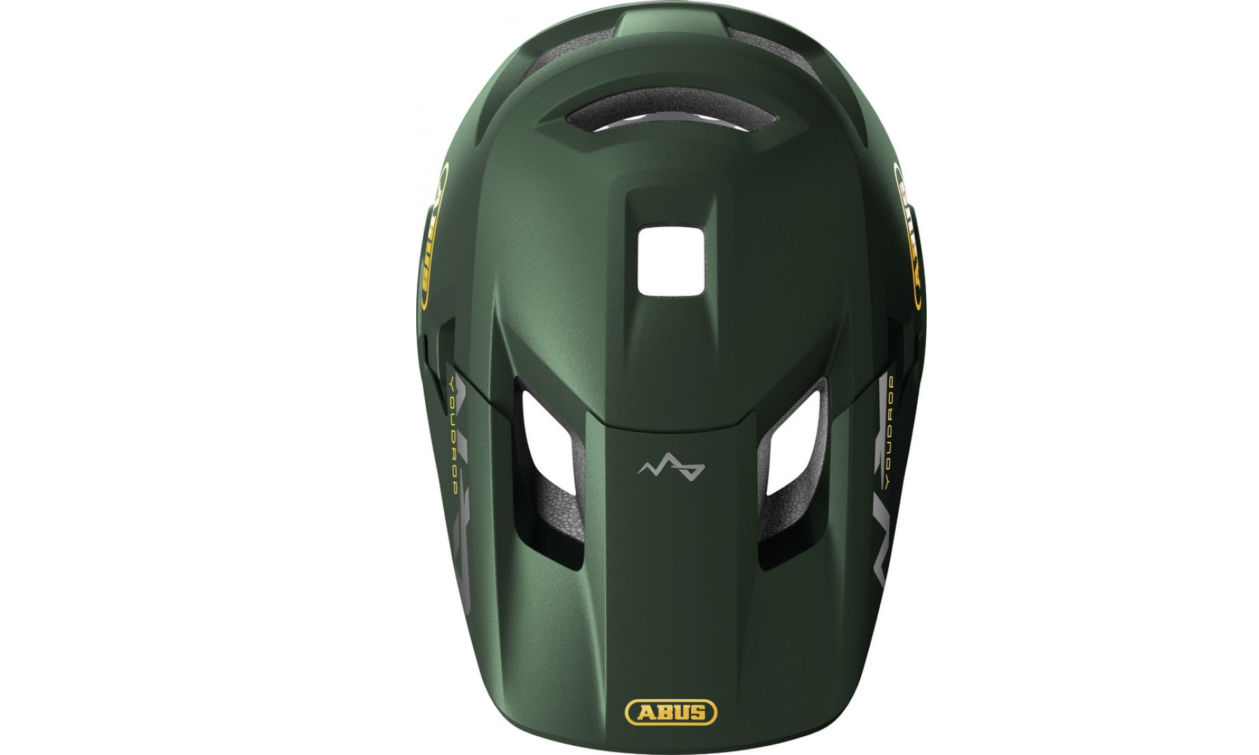 Велошлем детячий ABUS YOUDROP FF moss green, розмір S (48-55 см), темно-зелений 2