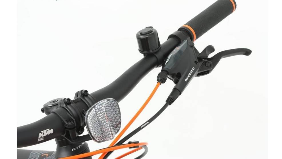 Велосипед KTM CHICAGO 272 27.5", размер M рама 43см (2022) Черно-оранжевый 2