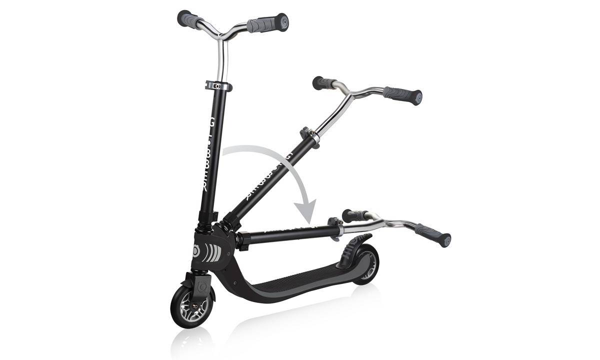Самокат GLOBBER FLOW FOLDABLE 125, черно-серый, 6+ 2