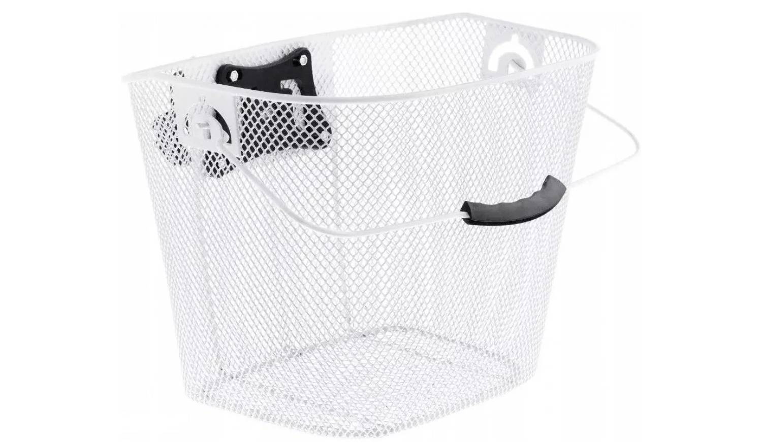 Корзина передняя Kands 35x25x25 с ручкой, на руль. белый 3 Корзина передняя Kands 35x25x25 с ручкой, на руль. белый 3