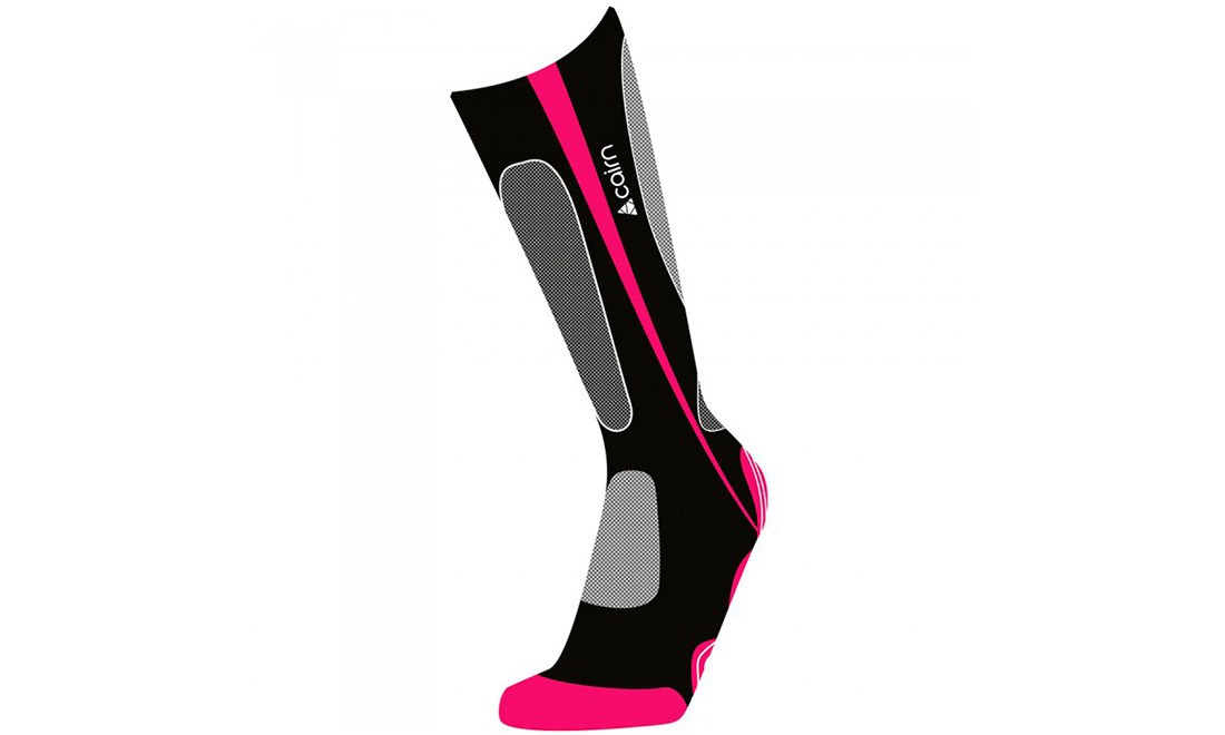 Носки горнолыжные Cairn SPIRIT, размер 35-38 черно-розовый