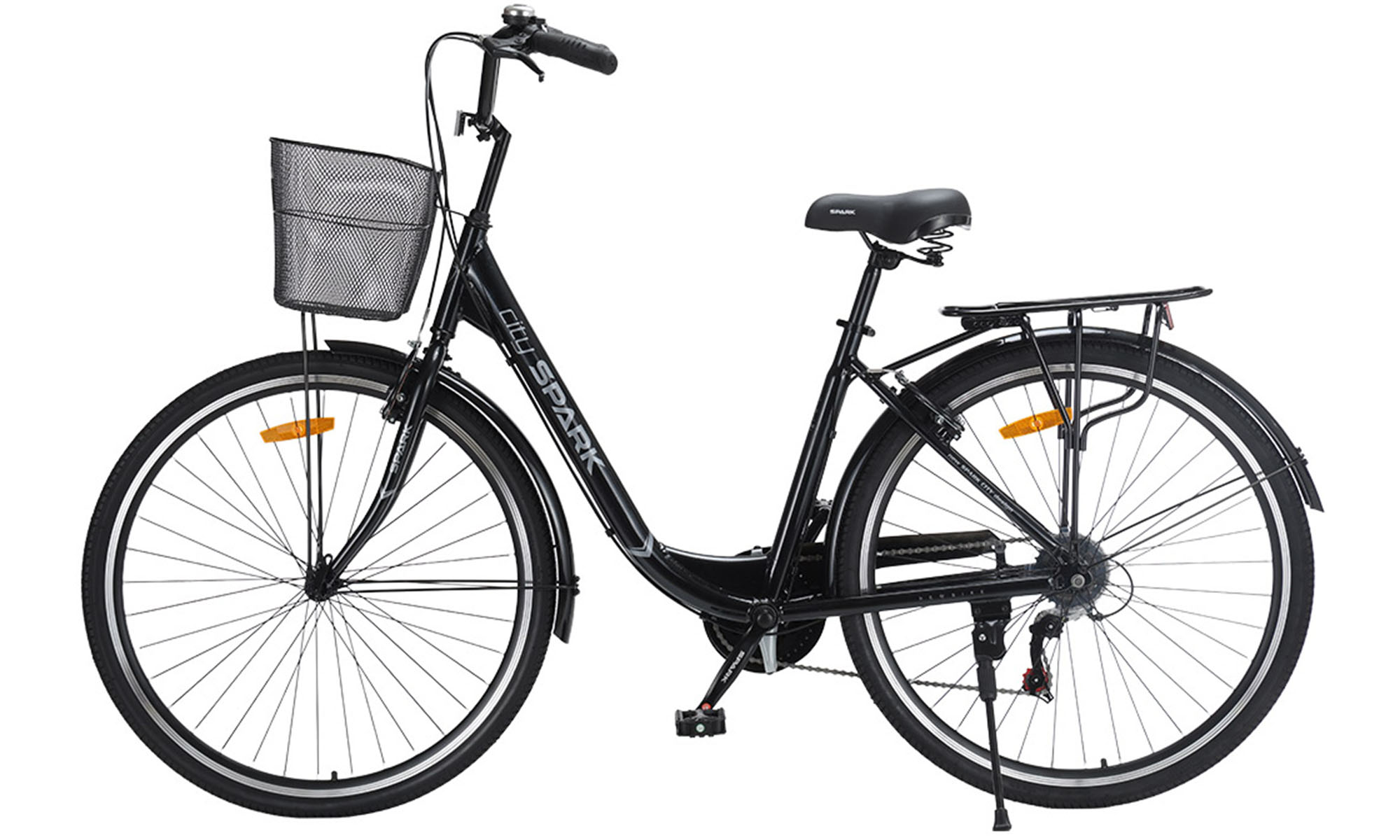 Велосипед SPARK CITY TEYA 28", розмір L, рама 18", рік 2026, чорний 2 Велосипед SPARK CITY TEYA 28", розмір L, рама 18", рік 2026, чорний 2