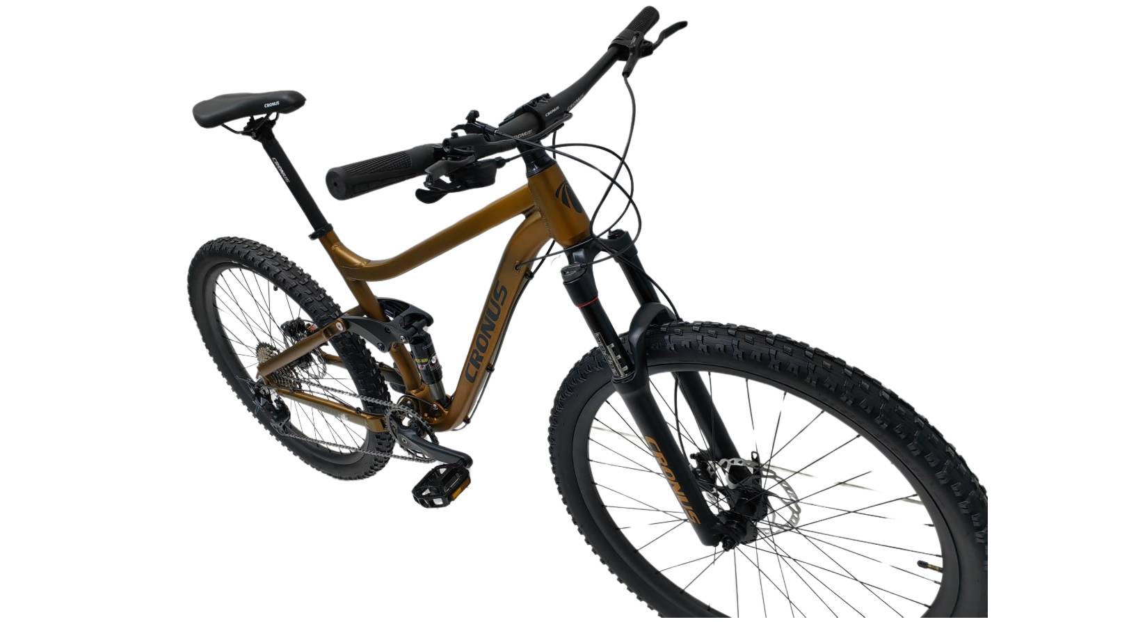 Велосипед Cronus Adrenaline 27.5", рама M размер 18" (2024), Бронзовый 4