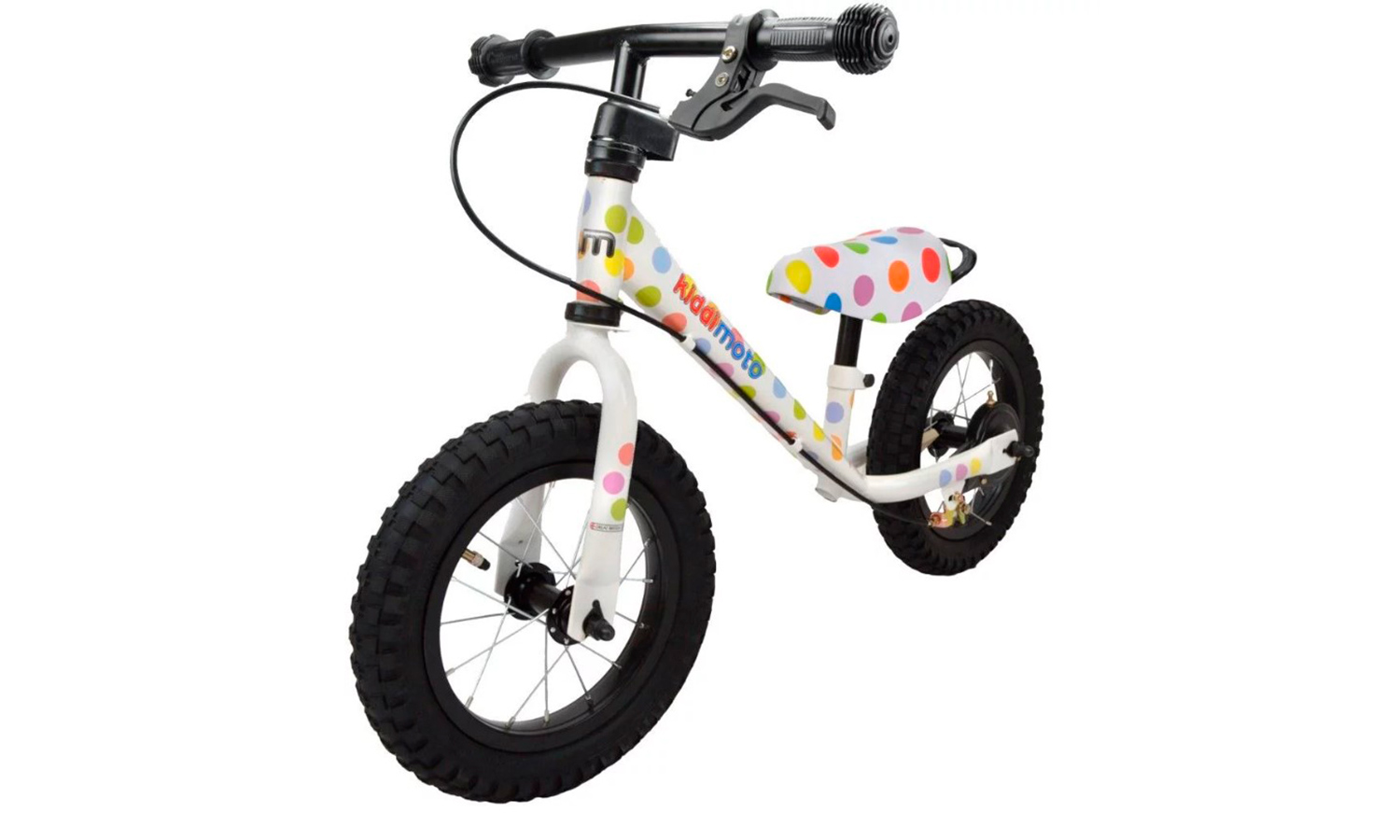 Фотография Беговел 12" Kiddimoto Super Junior MAX SUPER DOTTY 2019 white