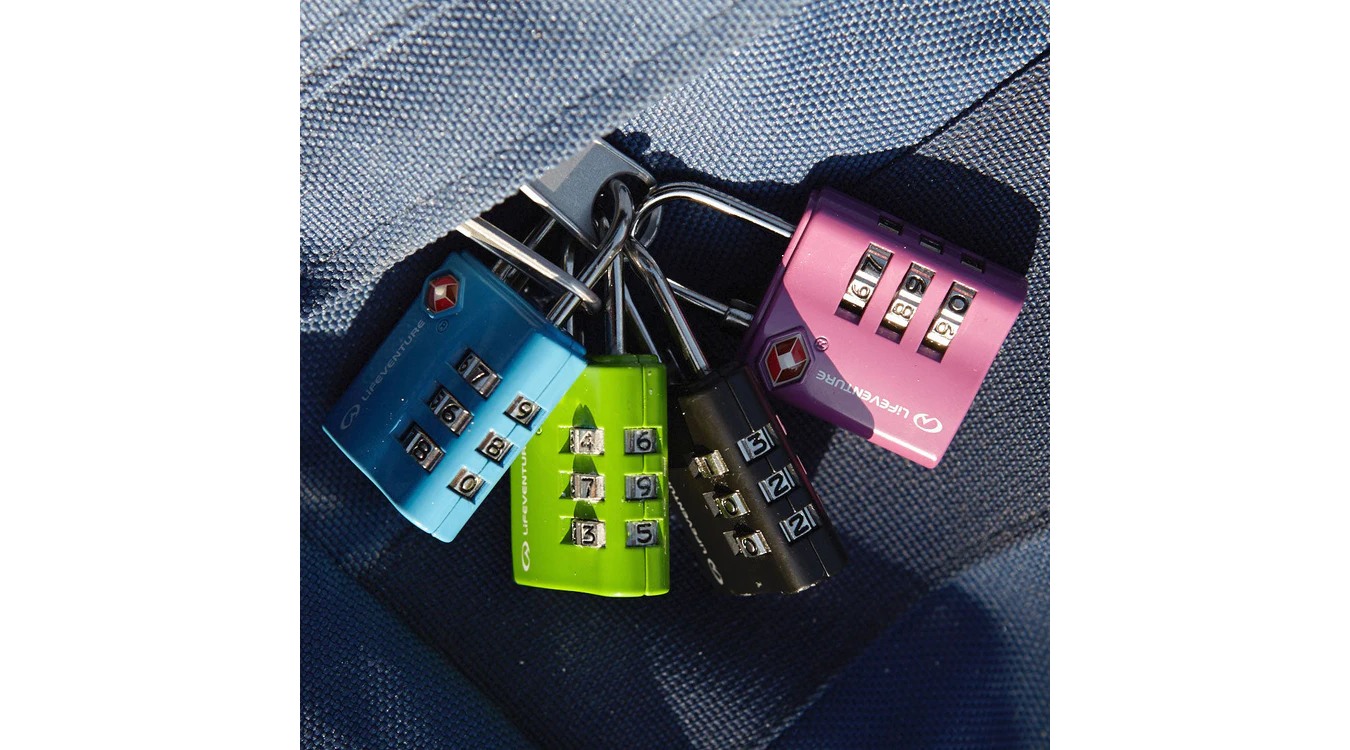Замок навесной Lifeventure TSA Combi Lock aqua 5 Замок навесной Lifeventure TSA Combi Lock aqua 5
