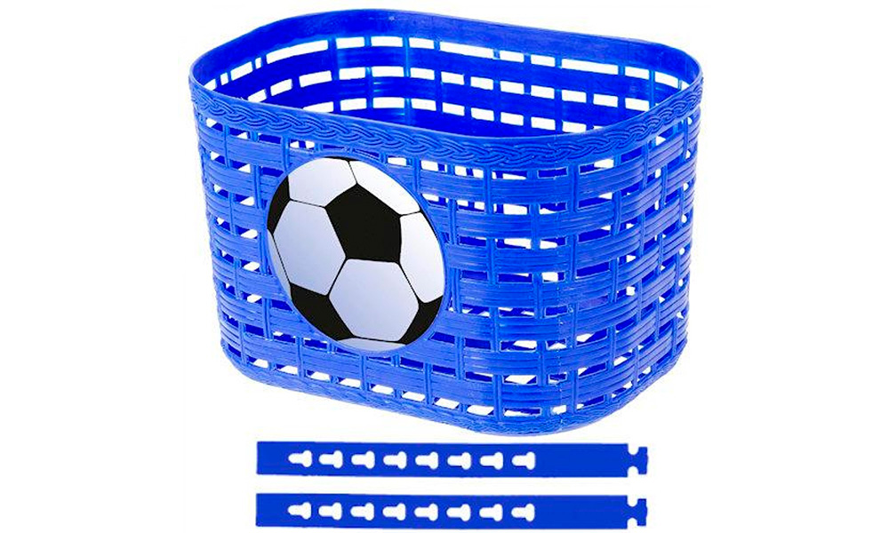 Фотографія Кошик передній Ball пластик, синій