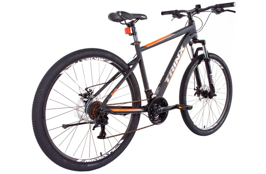 Велосипед Trinx M100 Elite 27.5" размер М рама 18 2022 Matt-Black-Grey-Orange 3