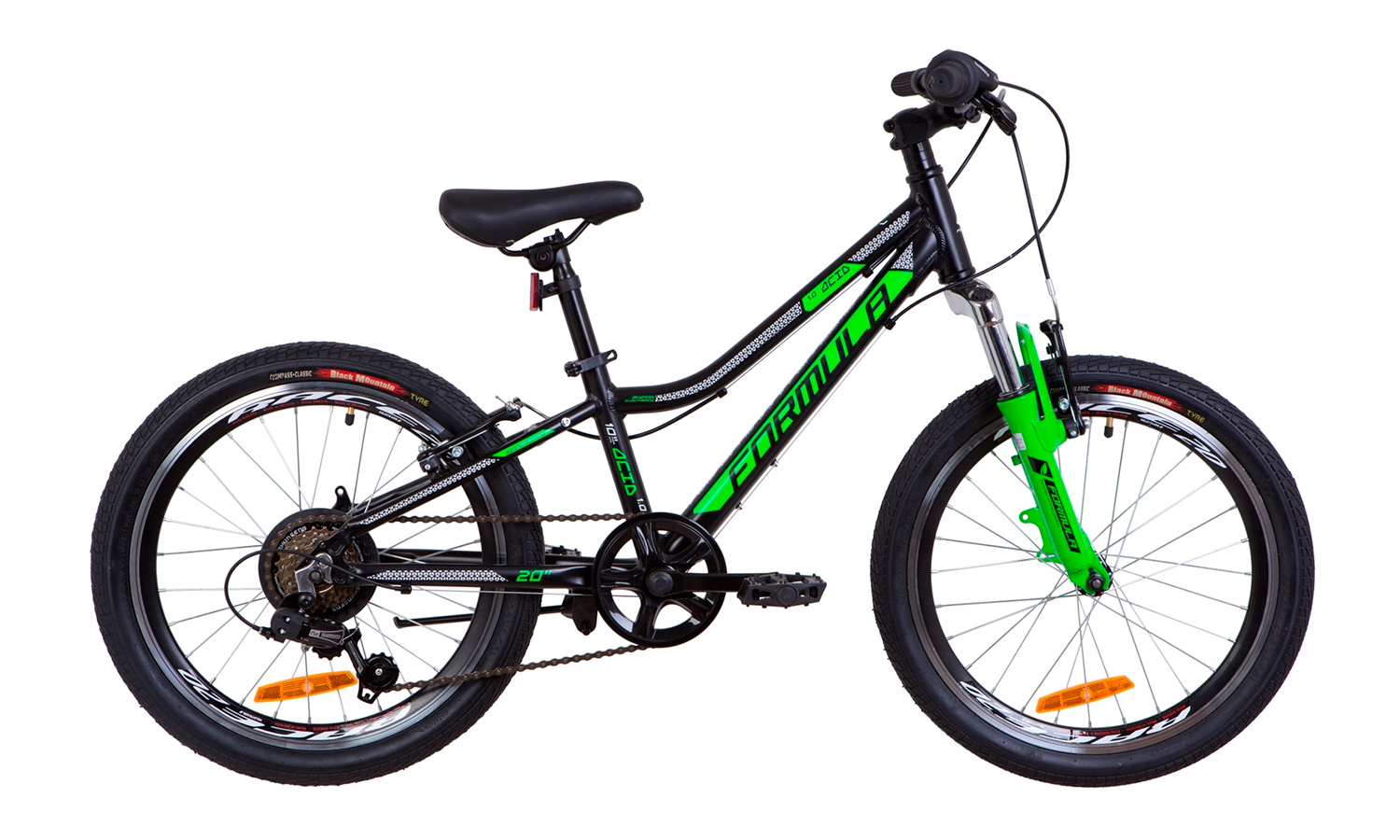 Фотографія Велосипед 20" FORMULA ACID 1.0 AM (2019) 2019 Чорно-зелений