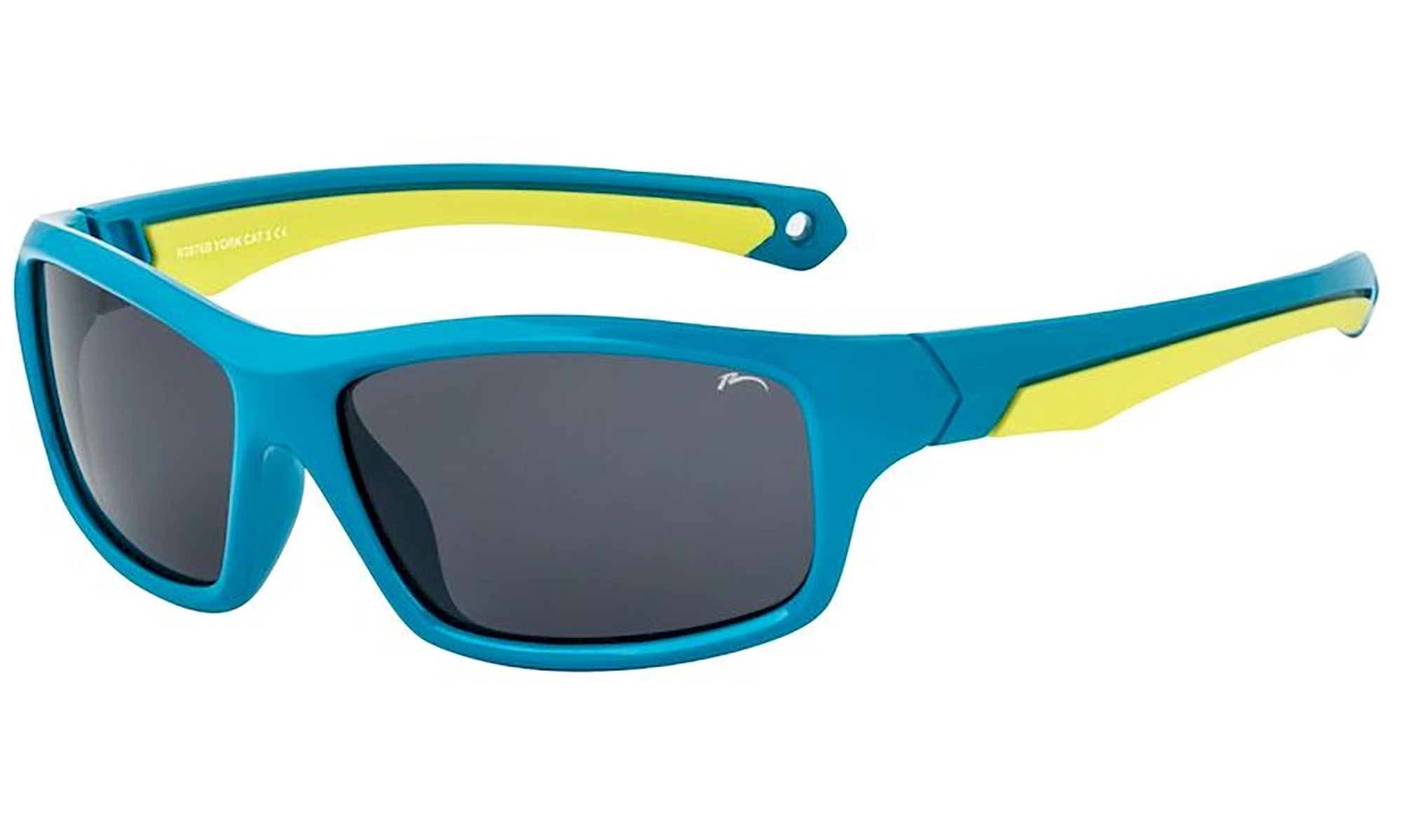 Очки детские Relax York голубые/желтые глянцевые, линза smoke (PC ), кат. 3 