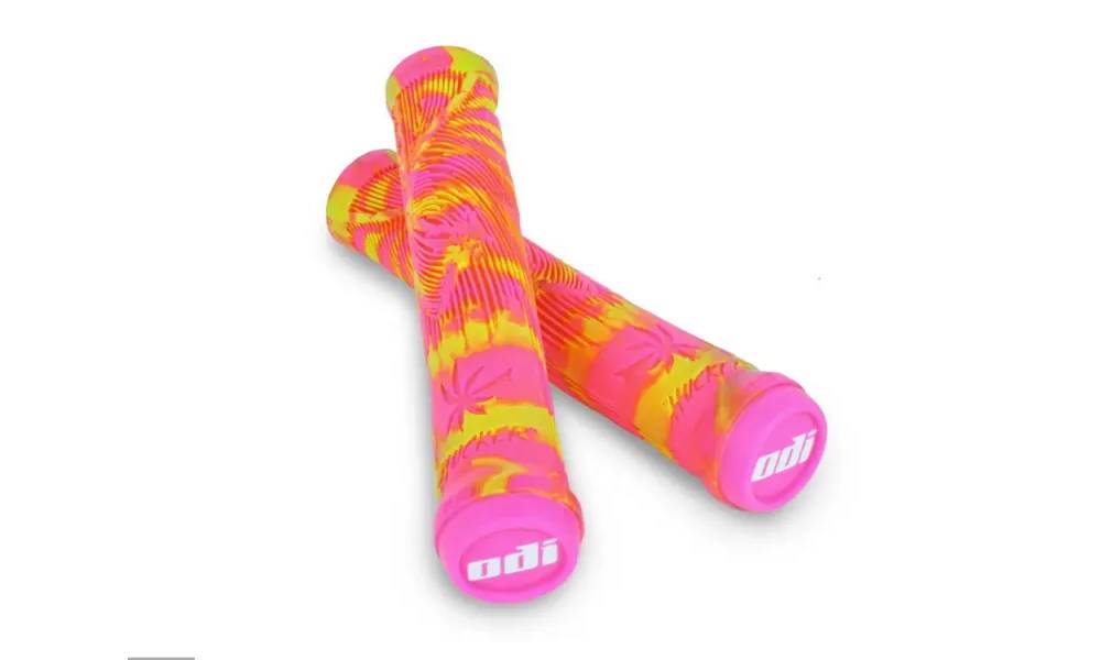 Гріпси ODI Hucker Signature 160mm no Flange Yellow/Pink Swirl 