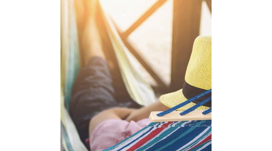 Гамак гавайский Jumi Garden тканевий с планкой сине-красный 4 Гамак гавайский Jumi Garden тканевий с планкой сине-красный 4