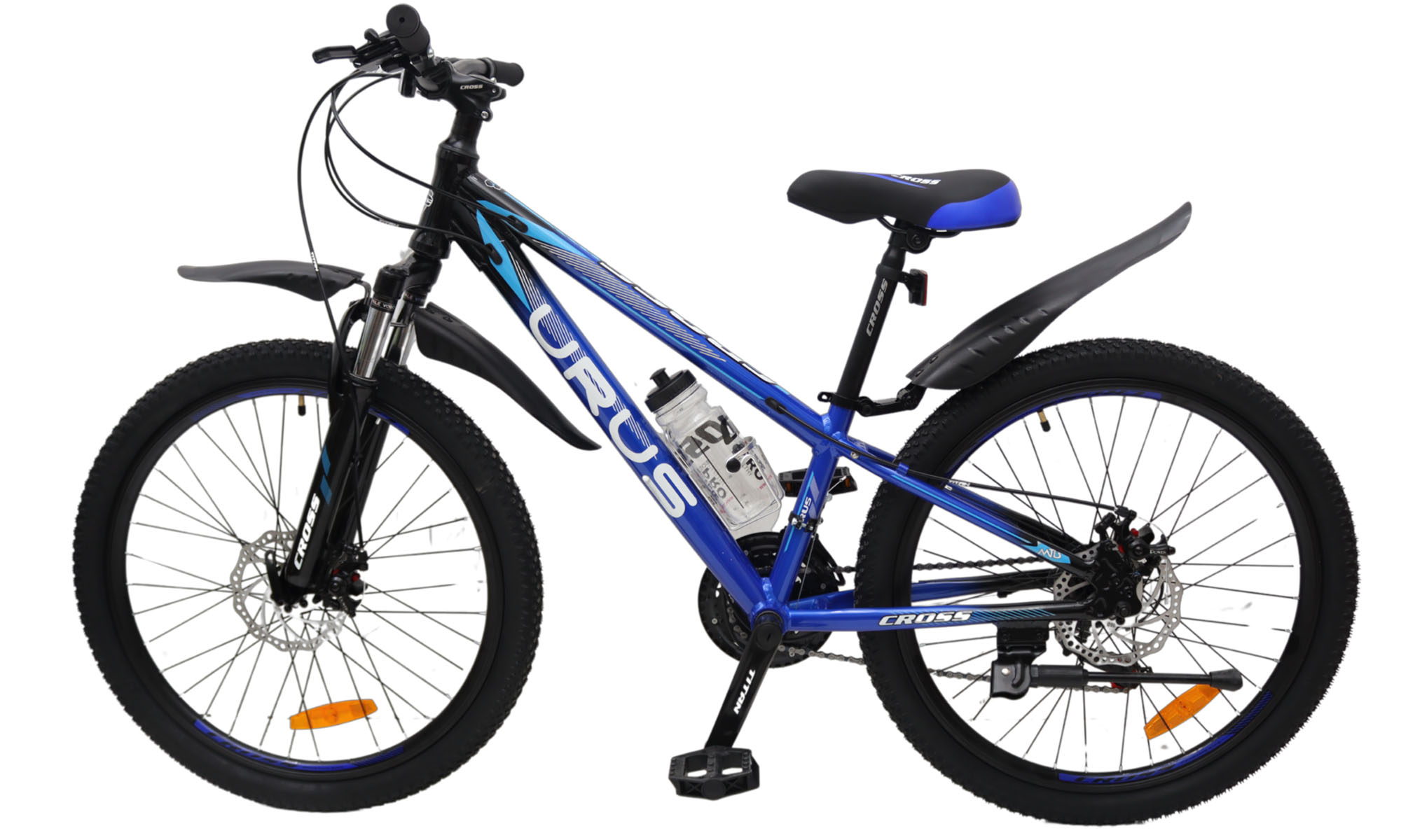 Фотография Велосипед CrossBike URUS 24"размер XXS, рама 11", 2024, Синий 2