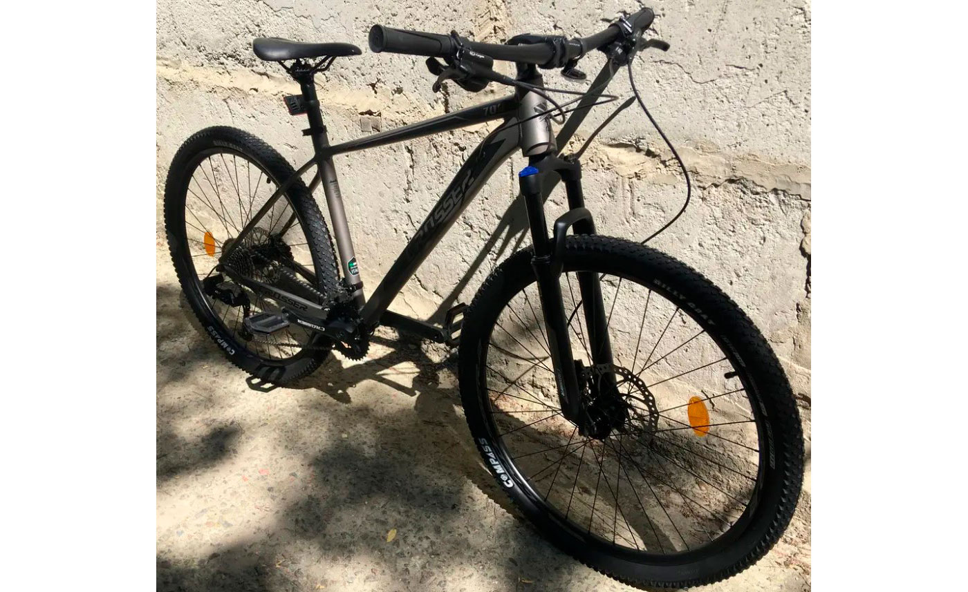 Фотография Велосипед Crosser First MT-042 27,5" размер М рама 18 2021 Серо-черный 9