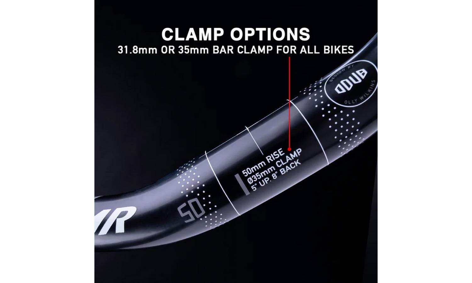 Кермо DMR ODUB BAR - 35 - 50mm Rise - Black 22 Кермо DMR ODUB BAR - 35 - 50mm Rise - Black 22