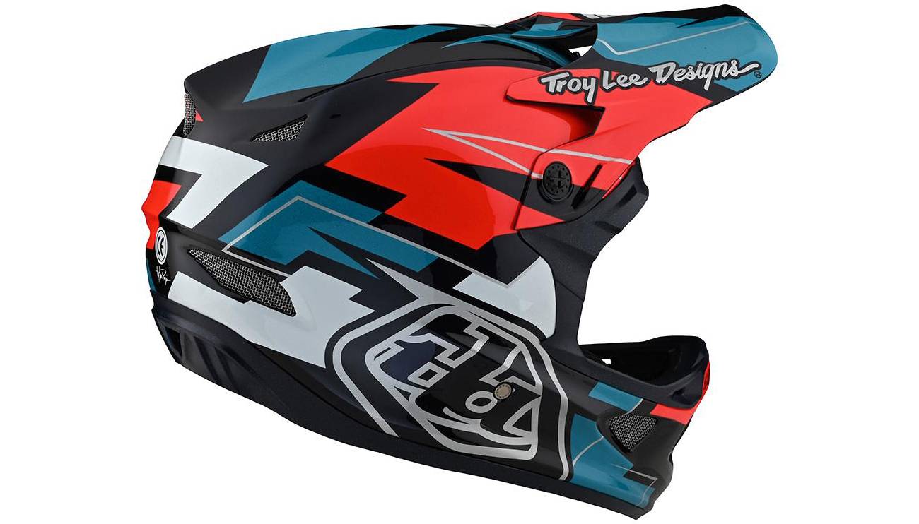 Вело шолом TLD D3 Fiberlite розмір S (54-55 см) Vertigo BLUE/RED 2
