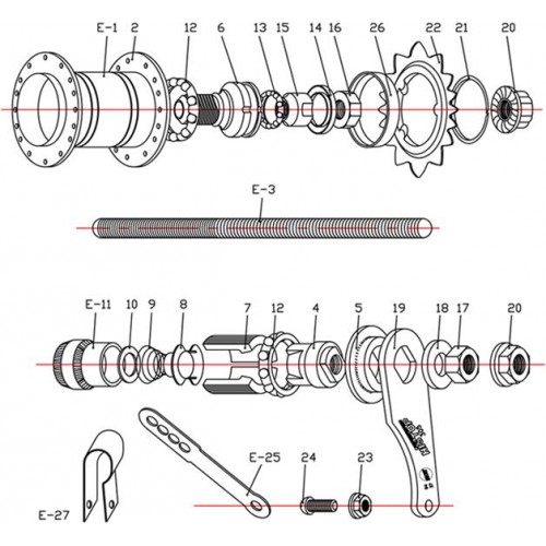 Фотография Подшипники торпеды Quando 7/32"x9 2