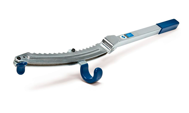 Фотография Рихтовочный инструмент Park Tool для рамы, вилки, труб, серебристо-синий
