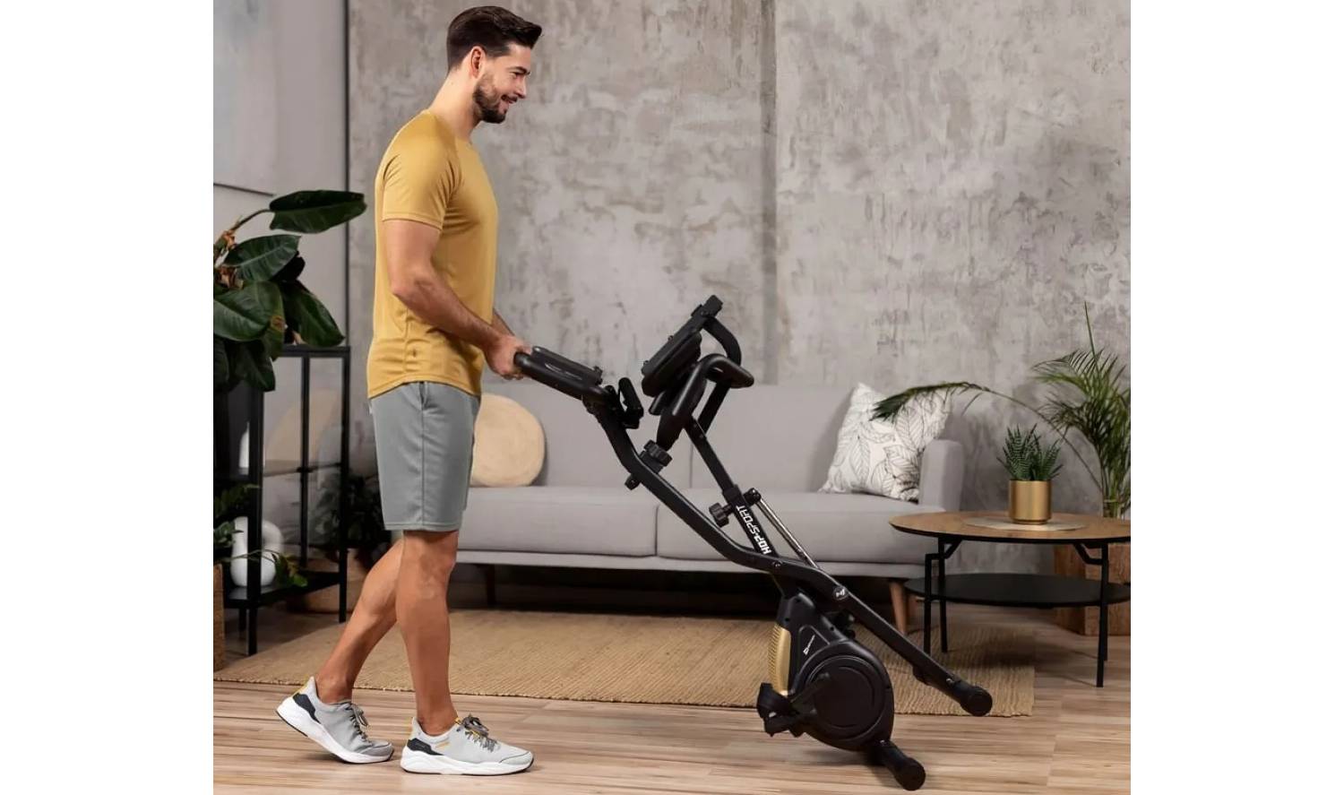 Велотренажер Hop-Sport HS-3030X Apeks X-Bike чорно-золотистий 3 Велотренажер Hop-Sport HS-3030X Apeks X-Bike чорно-золотистий 3