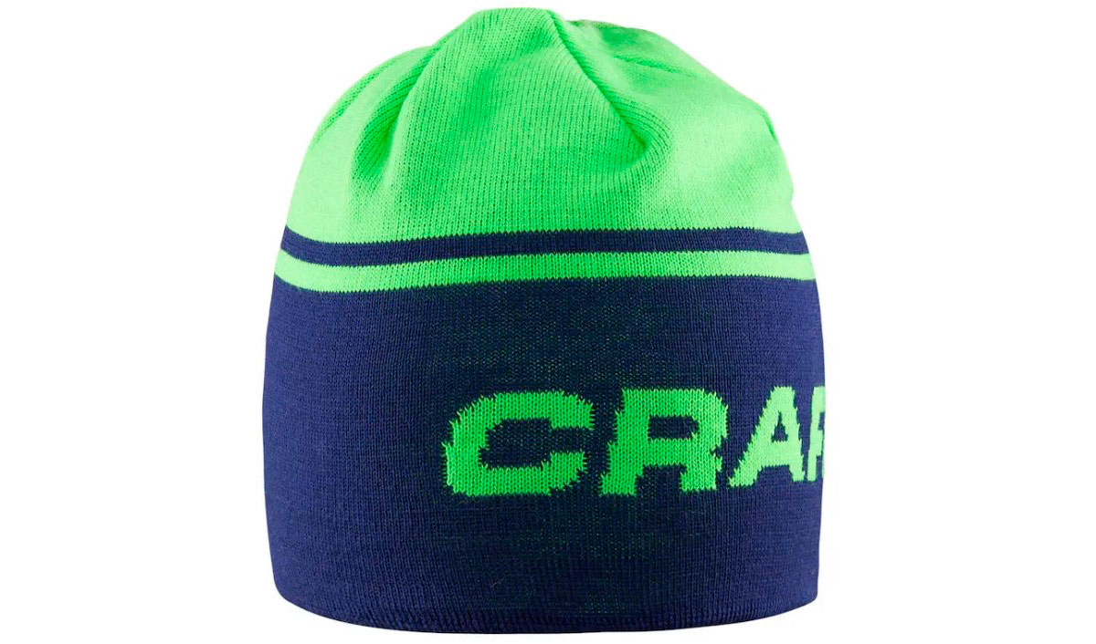 Фотография Шапка Craft Logo размер S/M, сине-зеленый
