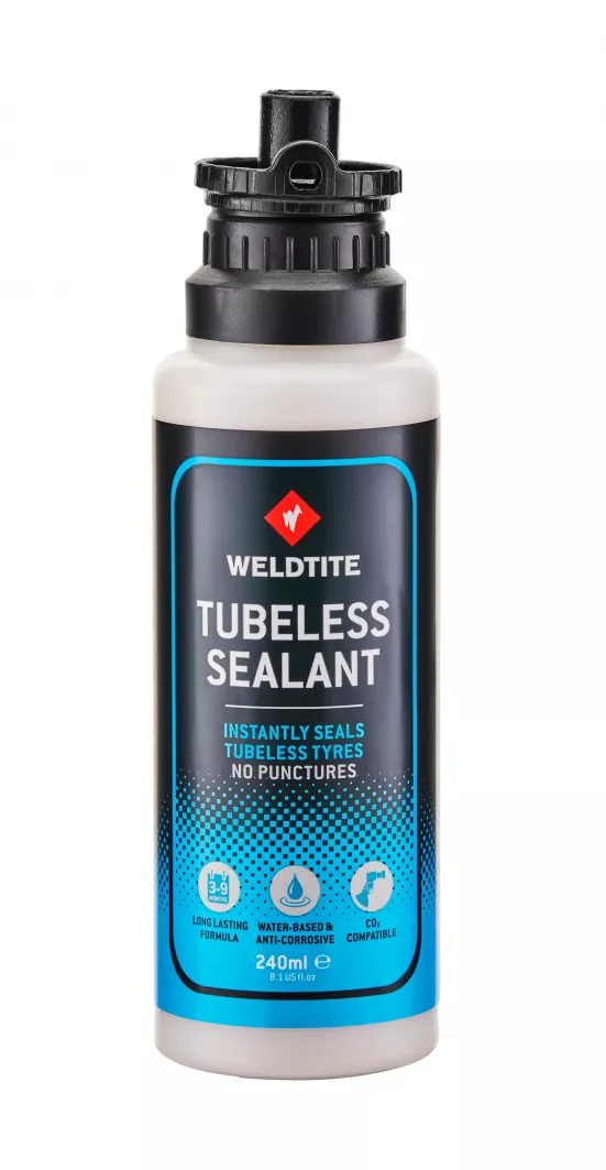 Фотография Герметик Weldtite 03063 TUBELESS TYRE SEALANT, для бескамерных шин, латексный, 240мл