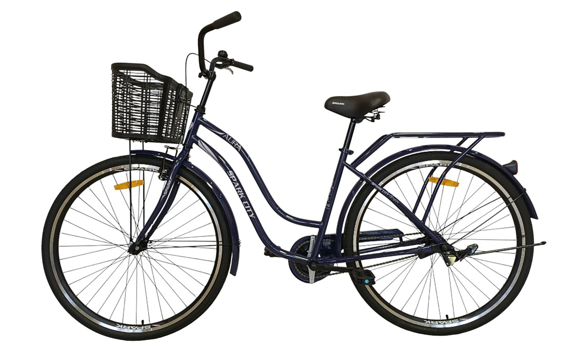 Велосипед SPARK CITY AURA 28", размер M, рама 18", год 2026, темно-синий 4