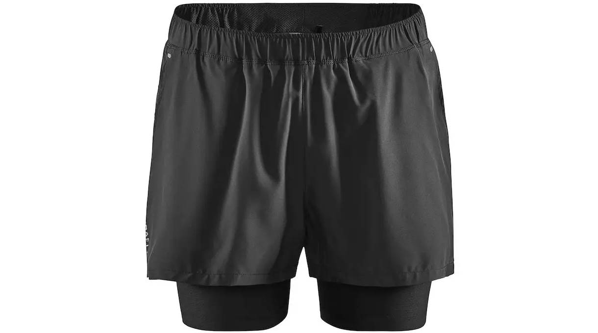 Фотография Шорты Craft ADV Essence 2-in-1 Stretch Shorts мужские, размер XXL, сезон SS 21, черный