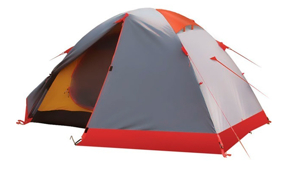 Палатка Tramp Peak 3 серо-красный