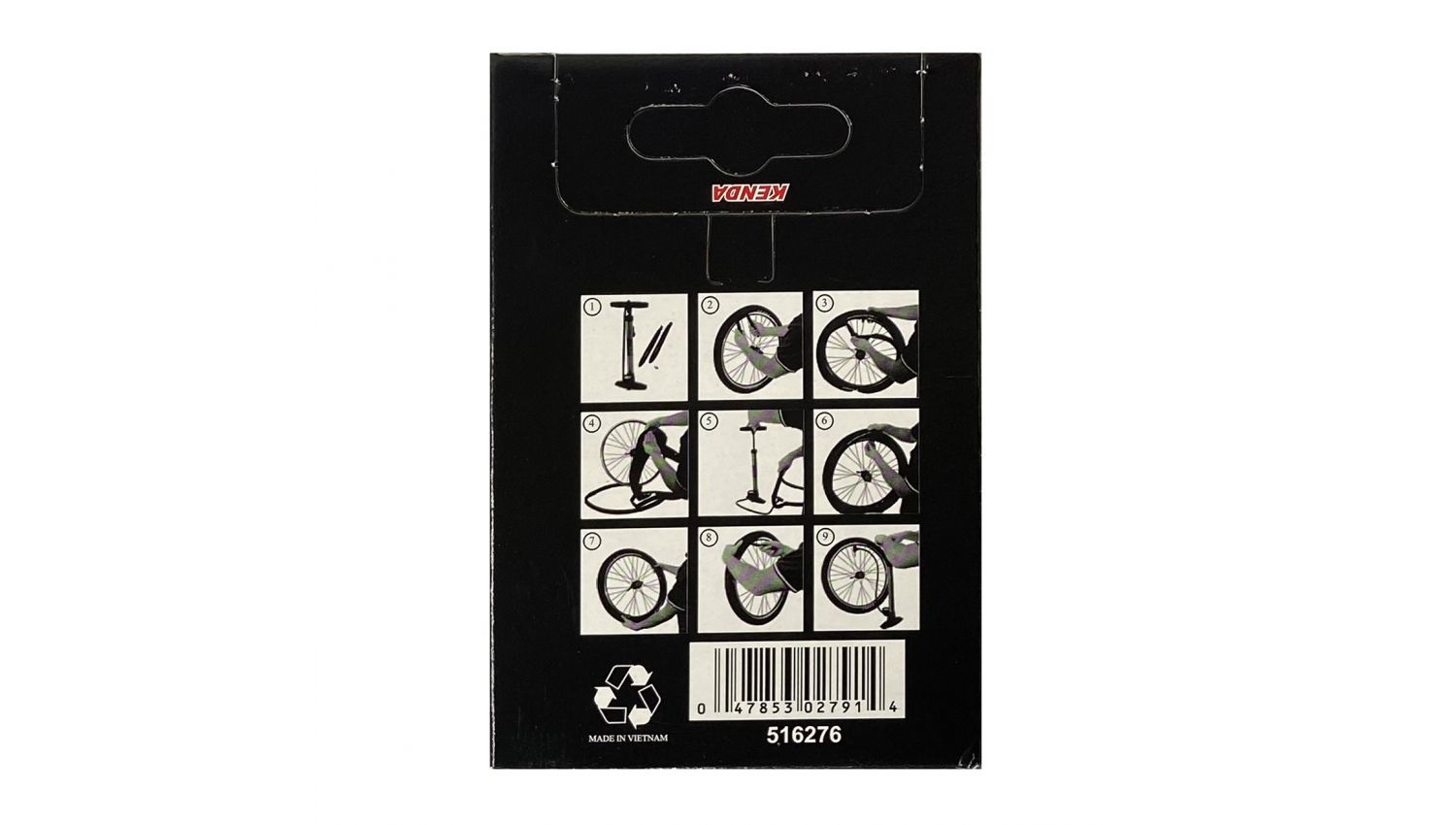 Камера KENDA 27.5x1.75-2.125,F/V-48мм, 45/54-584, в коробке 4