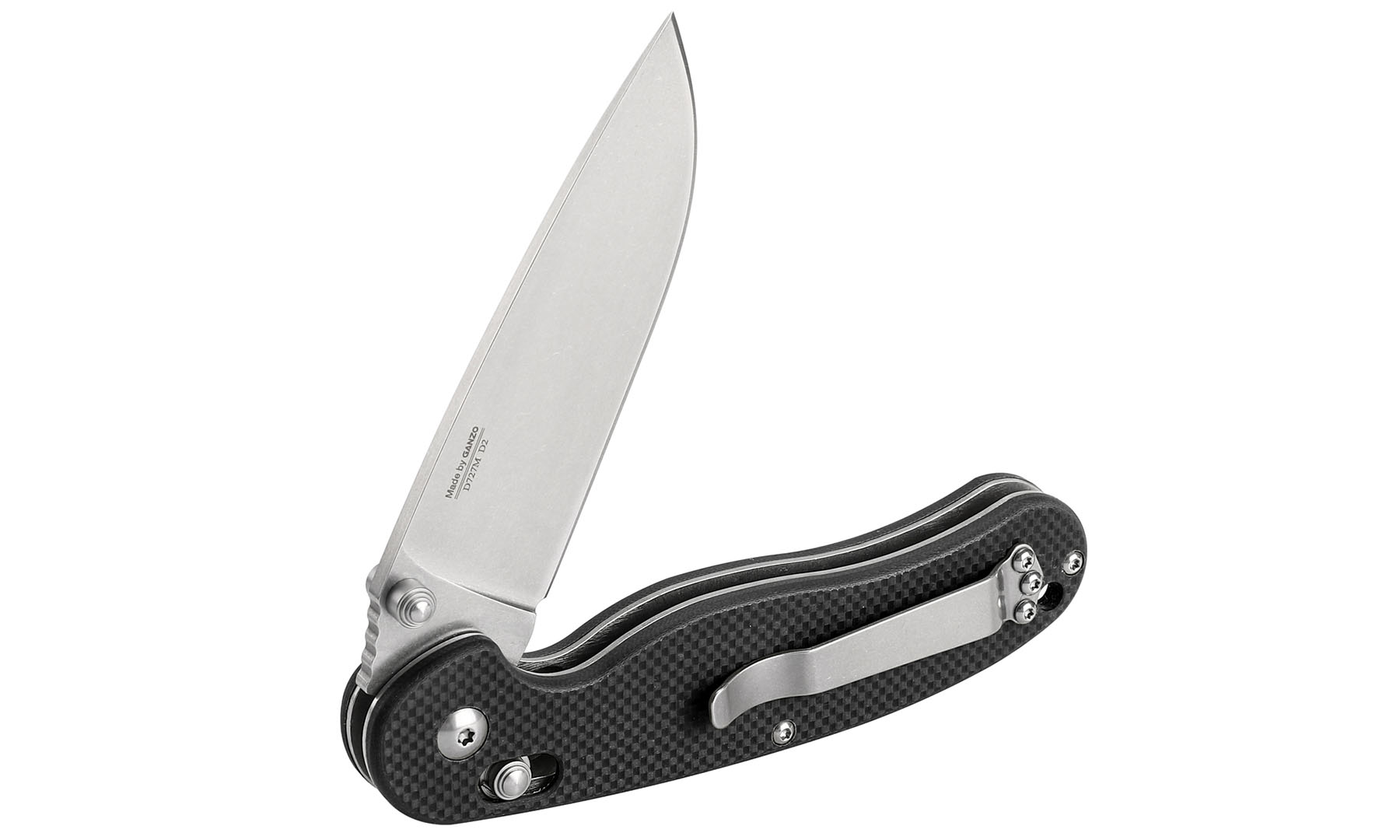 Нож складной Ganzo D727M-BK черный (D2 сталь) 5