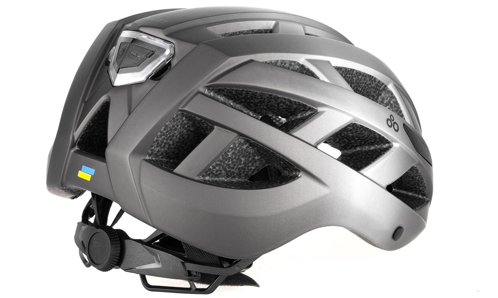 Шлем ONRIDE Muse city, L (58-62 см) задний свет, Type-C, черный / серый 2