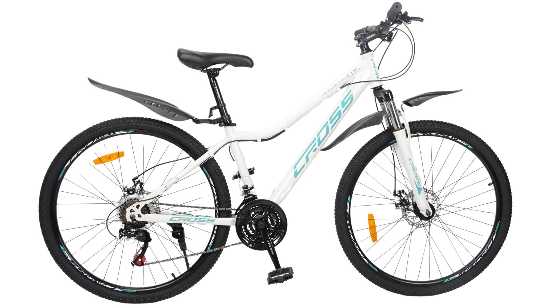 Фотография Велосипед CROSS EOS 27.5", размер S рама 15" (2022), Белый