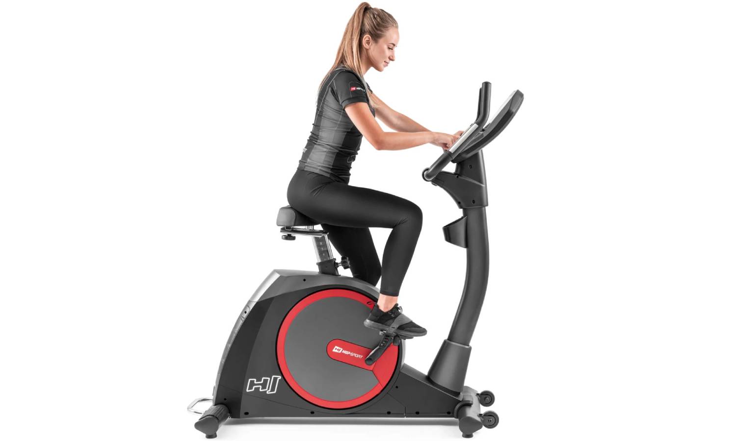 Велотренажер Hop-Sport HS-300H Aspect 2022 з телеметричним поясом + мат під тренажер 7