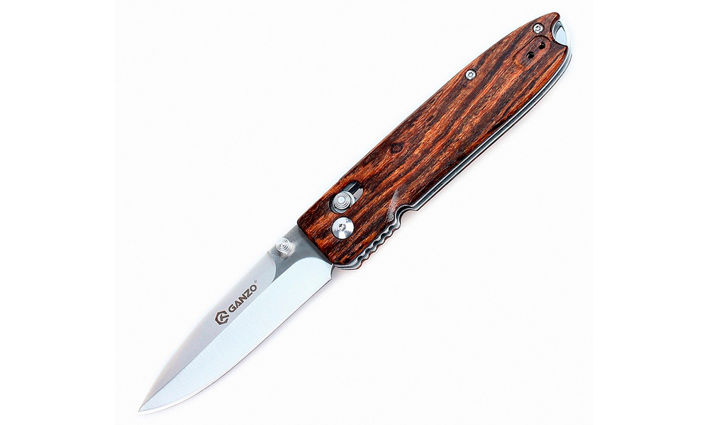 Фотография Складной нож Ganzo G746-1-WD1 коричневый 
