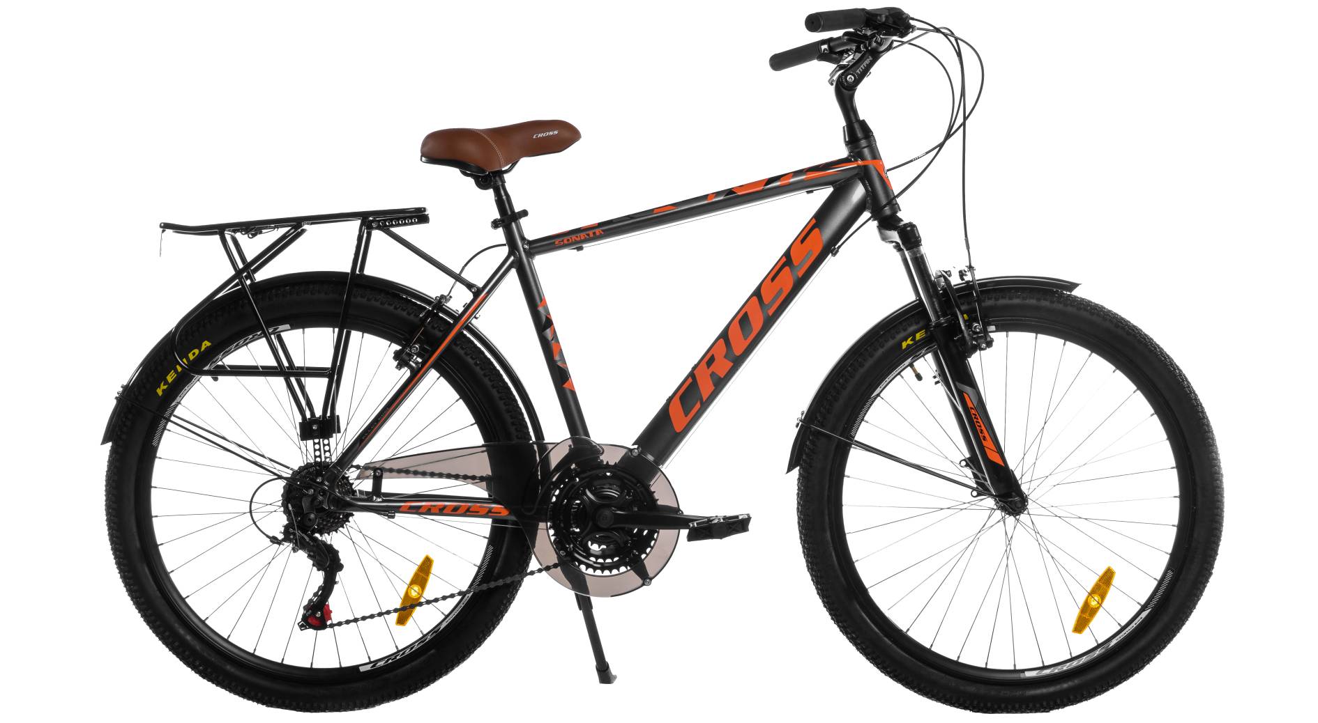 Фотография Велосипед Cross Sonata 26", размер L рама 19",(2022), Серо-оранжевый