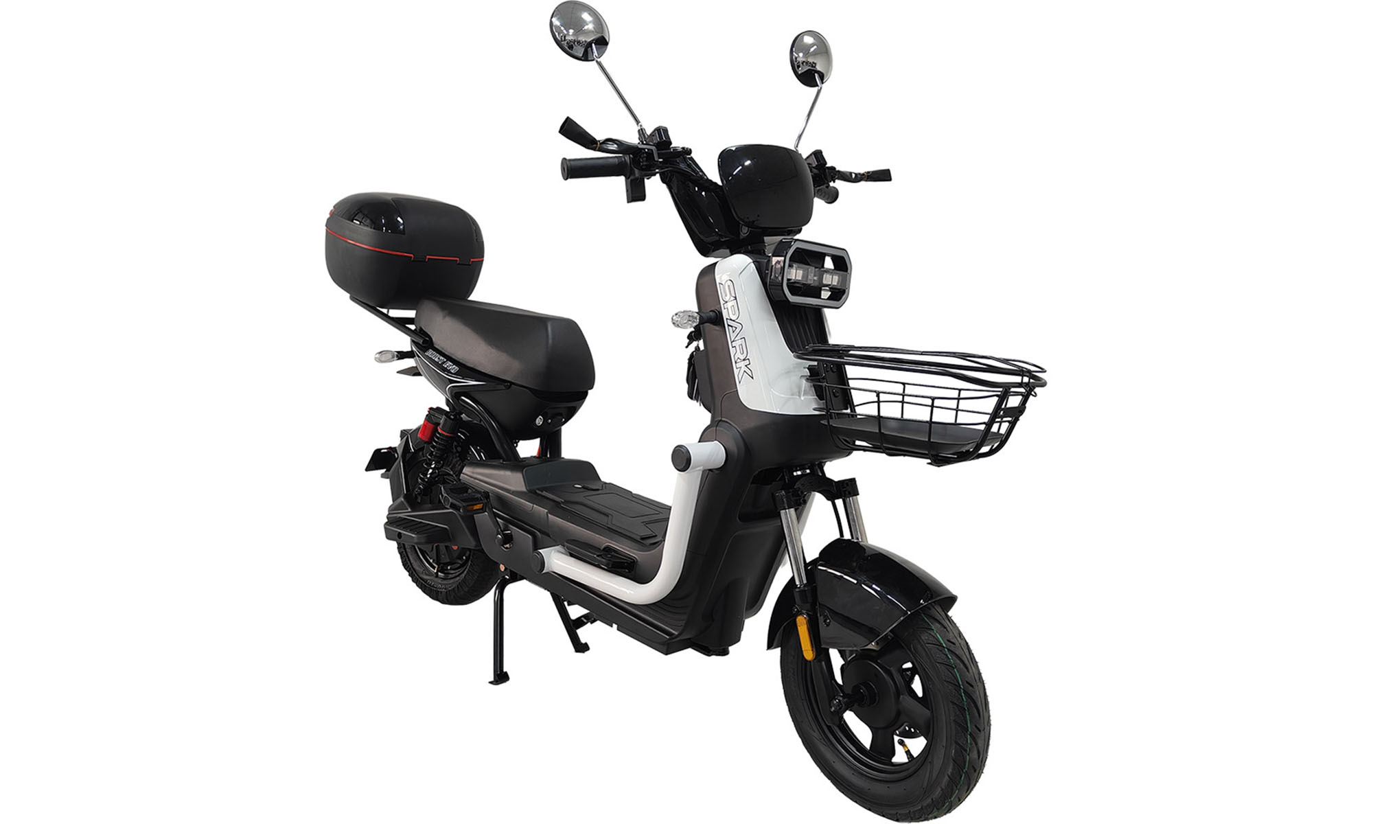 Велосипед с электромотором SPARK BOOST EVO 10", рама 14", 72V/1200W/20Ah, год 2026, белый 4 Велосипед с электромотором SPARK BOOST EVO 10", рама 14", 72V/1200W/20Ah, год 2026, белый 4