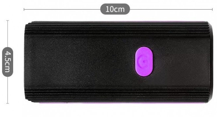 Передня фара GM-858 на кермі, чорний-віолеток 3 Передня фара GM-858 на кермі, чорний-віолеток 3