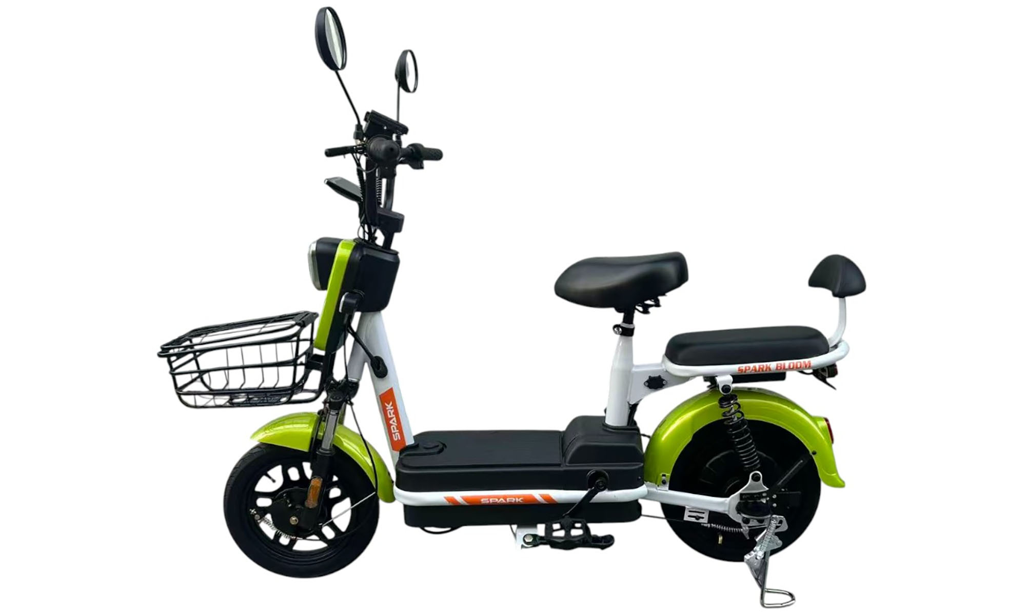 Велосипед с электромотором SPARK BLOOM 14", 48V/400W/12Ah, год 2026, Салатовый 