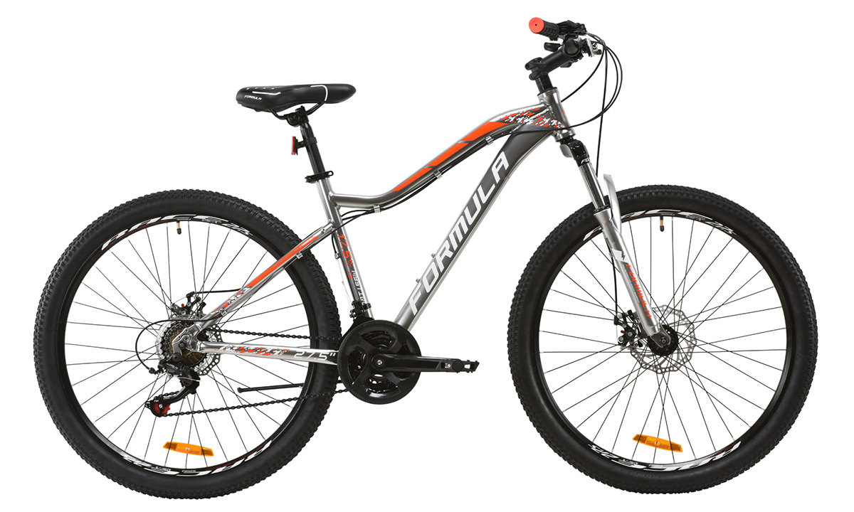 Велосипед Formula 27,5 MYSTIQUE 1.0 DD (2020) 2020 Серебристо-оранжевый 6