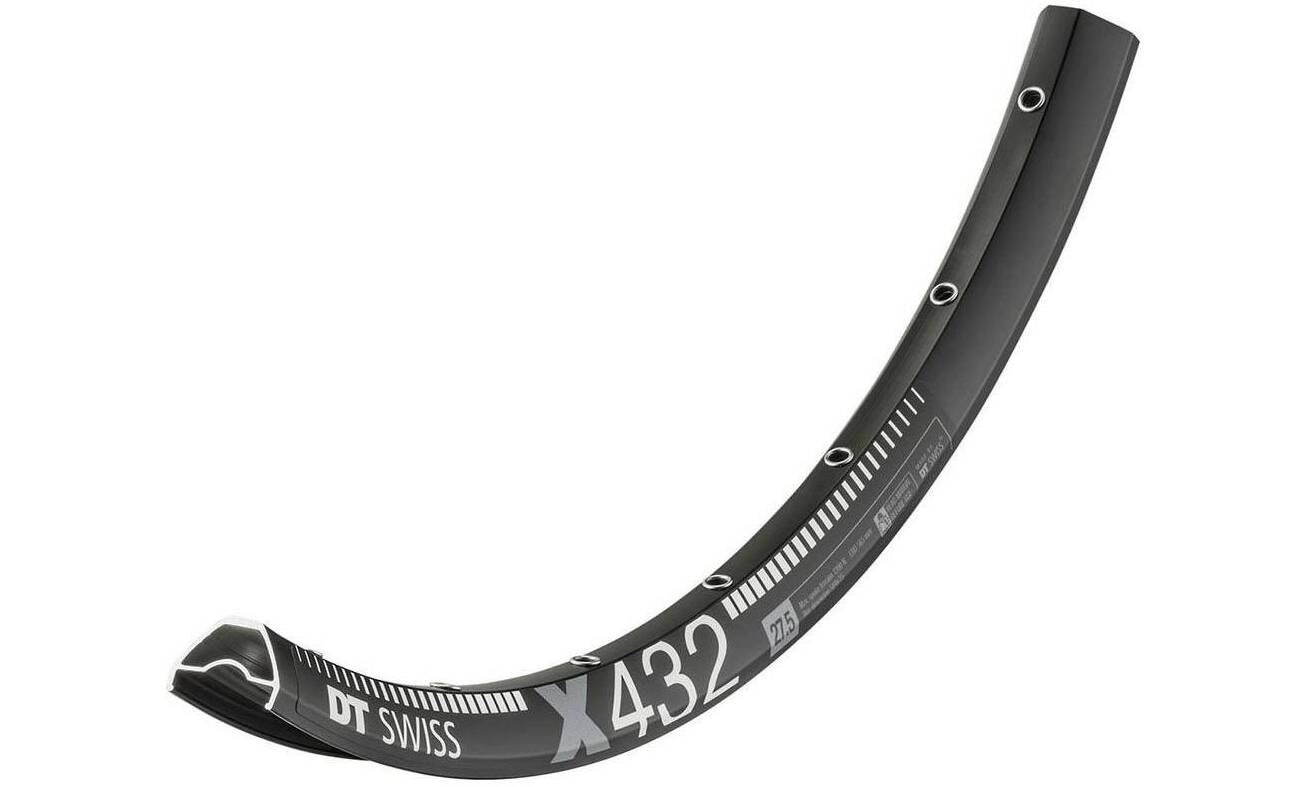 Обод DT Swiss X 432, 27.5", размер 584×25 мм, 28 отверстий, ниппель Presta, дисковые тормоза, черный 2
