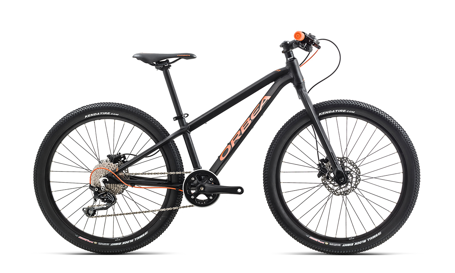 Фотографія Велосипед Orbea MX 24 TEAM-DISC (2019) 2019 Чорно-жовтогарячий