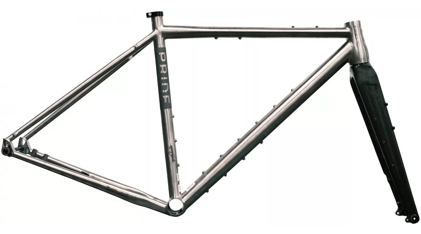 Рама 28" Pride T-Rocx L 2024 серая + вилка 2 Рама 28" Pride T-Rocx L 2024 серая + вилка 2