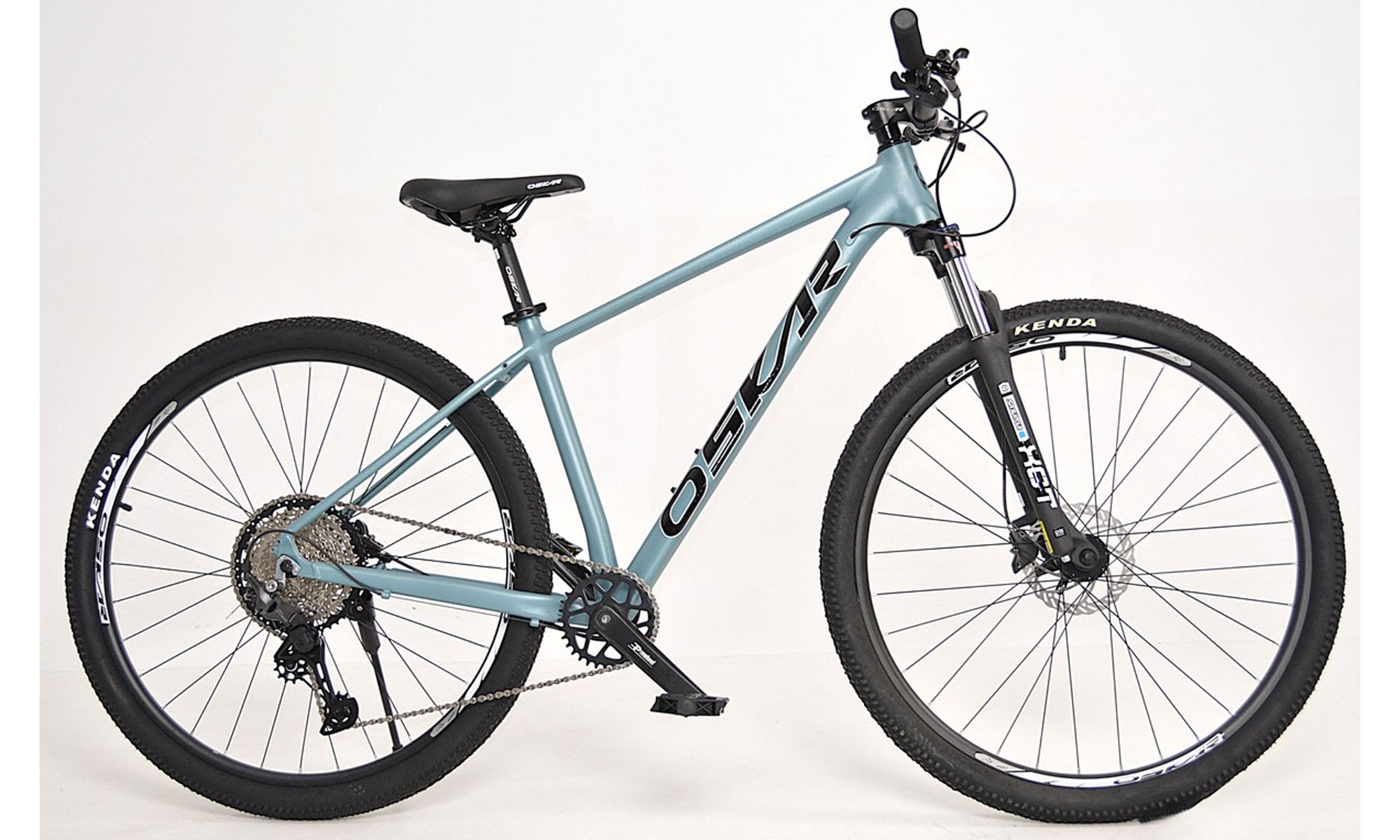 Велосипед Oskar Phantom 27.5", размер S, рама 16", год 2026, серо-голубой матовый 