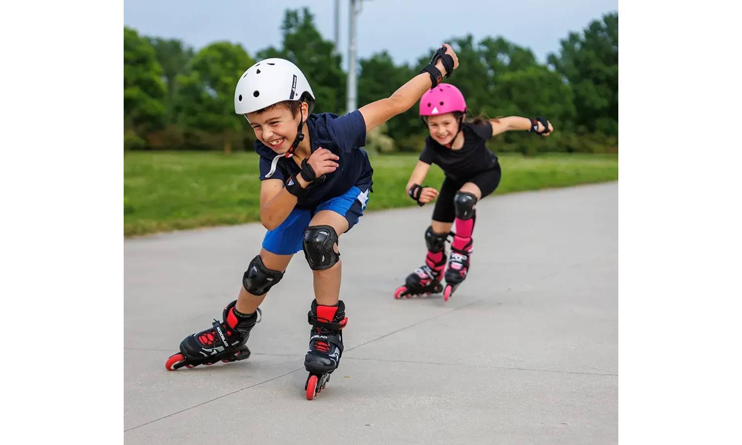 Ролики Rollerblade Microblade Combo black-red 28-32 3